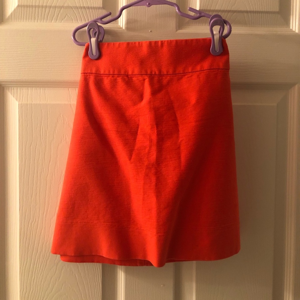 Orange pencil skirt mini